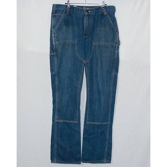 Carhartt Relaxed Fit Double Knee Denim Jeans 30x30 Blue 103328 966 *Distressed - Picture 1 of 12